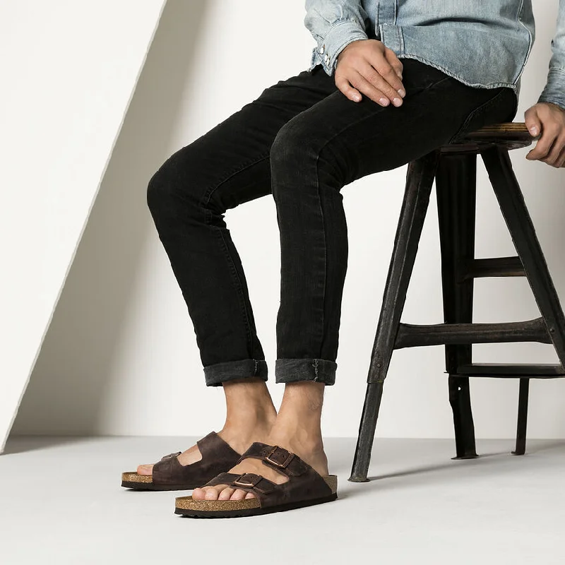 Men's sandals with a padded heelArizona Oiled NL - Habana Brown
