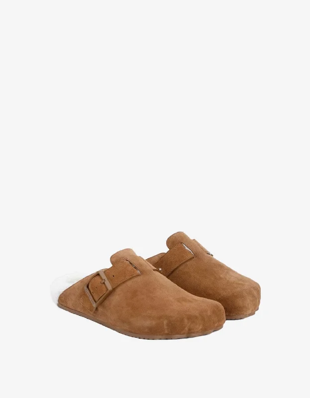 Men's sandals with a removable insole for cleaningBalenciaga Brown Sunday Mule