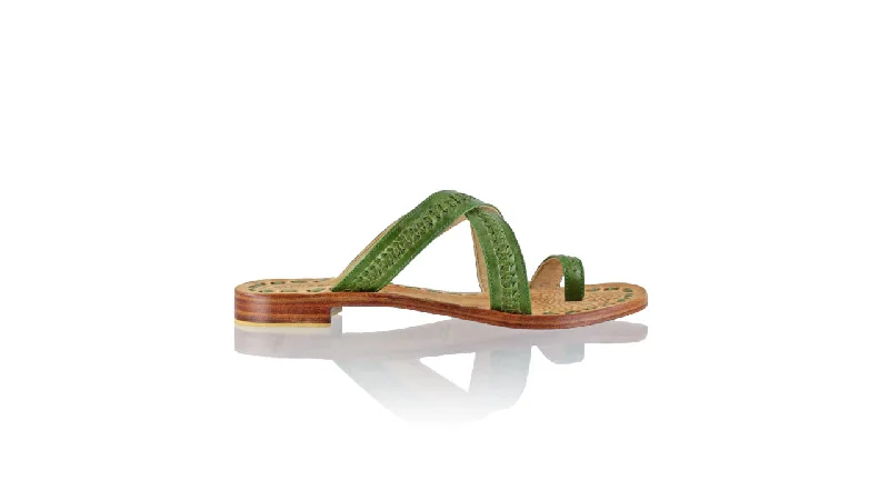Men's sandals with a cushioned footbedBatu 20mm Flat - Green Vintage