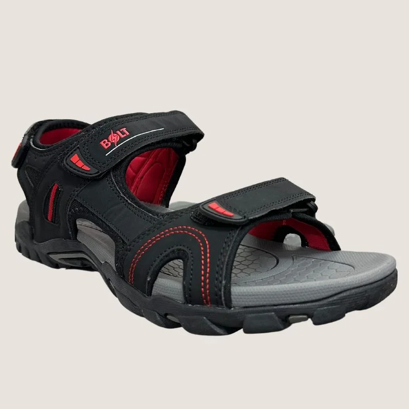Men's sandals with a perforated leather upper for ventilationBolt Bruce Sandal
