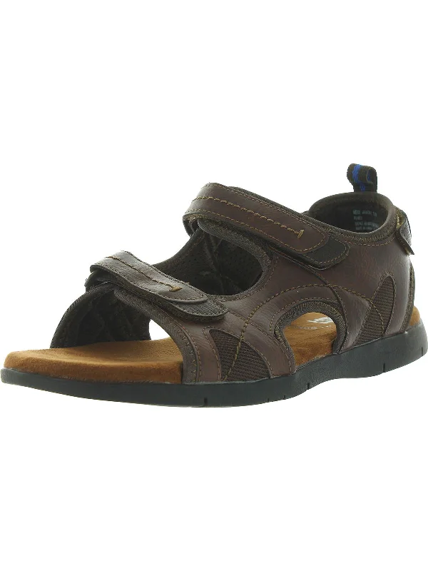 Men's sandals with a padded heelBush Rio Grande  Mens Flats Slip On Ankle Strap