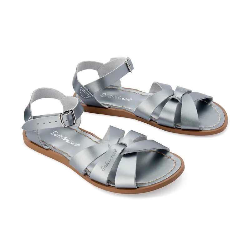 Men's sandals with a padded heelOriginal Salt Water Sandal - Pewter (Adult)