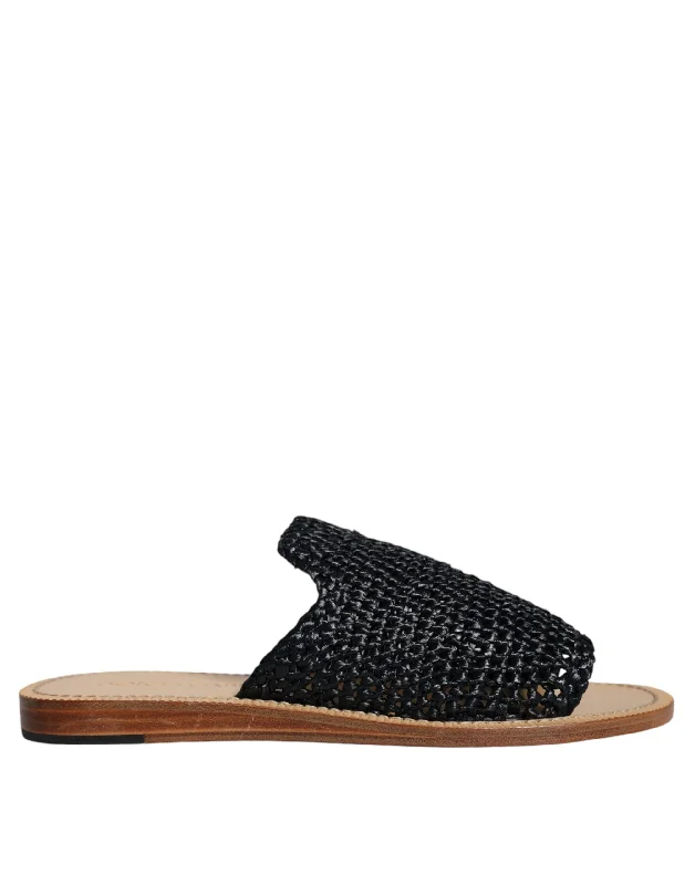 Men's sandals with a wide strap for supportDolce & Gabbana Monochrome Braided Raffia Slides Men's Shoes (Pre-Owned) Men's sandals with a wide strap for supportDolce & Gabbana Monochrome Braided Raffia Slides Men's Shoes (Pre-Owned)
