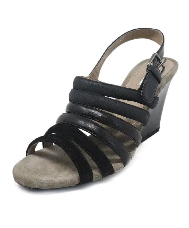 Men's sandals with a perforated leather upper for ventilationDries Van Noten Black Suede & Leather Sandals sz 10 Men's sandals with a perforated leather upper for ventilationDries Van Noten Black Suede & Leather Sandals sz 10