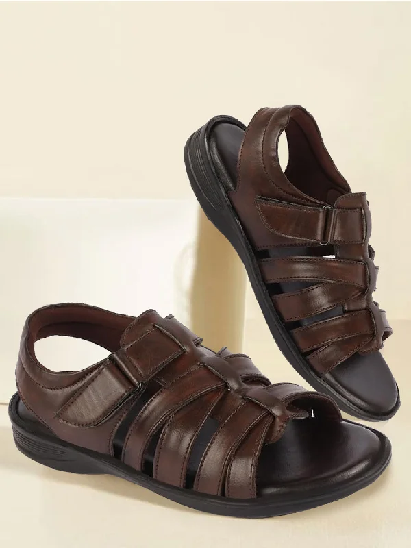 Waterproof men's sandals for water activitiesMen Brown Multi Cross Strap Broad Feet Open Toe Casual Dress Sandals Waterproof men's sandals for water activitiesMen Brown Multi Cross Strap Broad Feet Open Toe Casual Dress Sandals