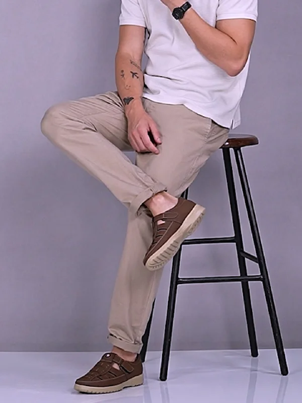 Flip - flop style men's sandals for beach wearFAUSTO Men Camel Feather Light EVA Sole Shoe Style Comfortable Dress Sandal With Memory Cushion|Stitched Hook & Loop Sandal For Work|Evening|Festive Flip - flop style men's sandals for beach wearFAUSTO Men Camel Feather Light EVA Sole Shoe Style Comfortable Dress Sandal With Memory Cushion|Stitched Hook & Loop Sandal For Work|Evening|Festive
