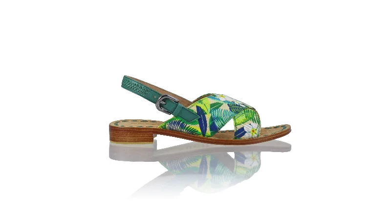 Men's sandals with a stretchy strap for a better fitInes Strap 20mm Flat - Green & Multicolor Forest Men's sandals with a stretchy strap for a better fitInes Strap 20mm Flat - Green & Multicolor Forest