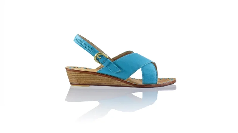 Men's sandals with a pointed toe for a stylish lookInes Strap 35mm Wedge - Turquoise