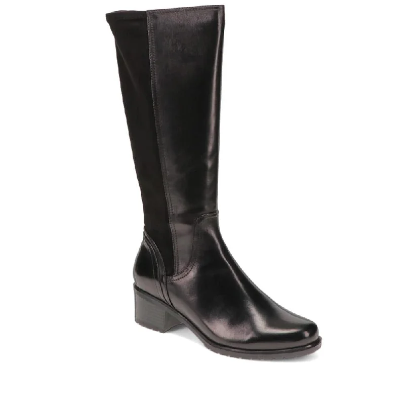Men's sandals with a padded heelLeather Long Boots - SINO40509 / 326 466