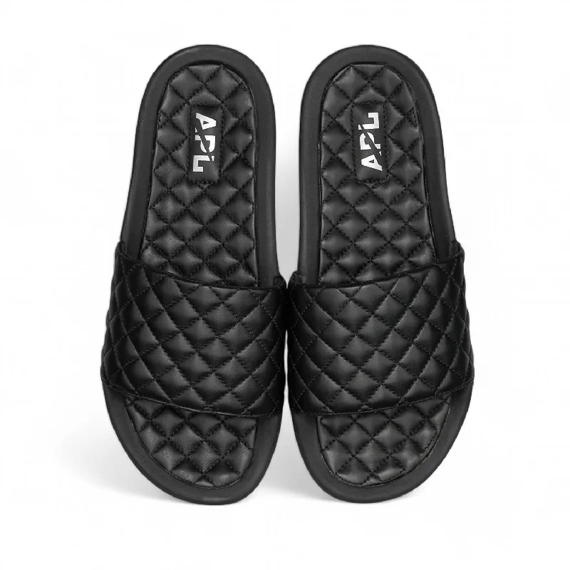Men's sandals with a durable outer soleMen's Lusso Slide In Black