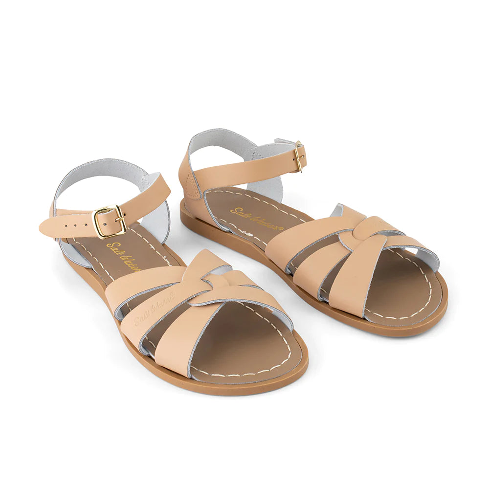 Men's sandals with a perforated leather upper for ventilationOriginal Salt Water Sandal - Latte (Adult) Men's sandals with a perforated leather upper for ventilationOriginal Salt Water Sandal - Latte (Adult)