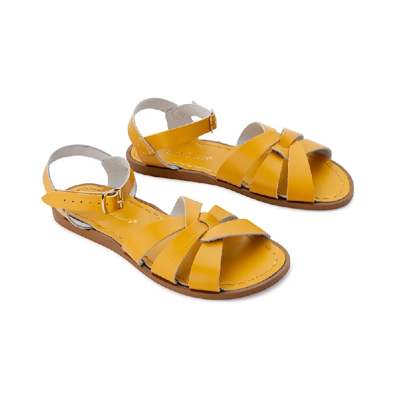 Men's sandals with a decorative buckle or charmOriginal Salt Water Sandal - Mustard (Adult)