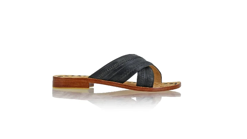 Men's sandals with a stretchy strap for a better fitParamita Men 20mm Flat - Black Men's sandals with a stretchy strap for a better fitParamita Men 20mm Flat - Black