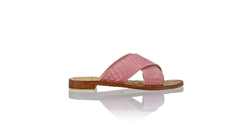 Men's sandals with a toe post designPetra No Strap 20mm Flat - Pink