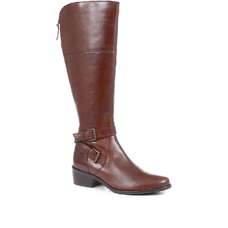 Men's sandals with a cushioned footbedPhoebe Standard Fit Leather Knee High Boots - PHOEBEM / 320 895 Men's sandals with a cushioned footbedPhoebe Standard Fit Leather Knee High Boots - PHOEBEM / 320 895