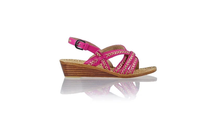 Men's sandals with a padded heelTiwi 35mm Wedges - Fuschia & Gold