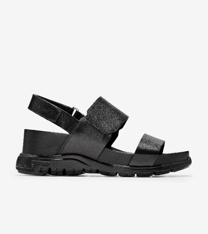Men's sandals with a perforated leather upper for ventilationWomen's ZERØGRAND Wedge Sandals Men's sandals with a perforated leather upper for ventilationWomen's ZERØGRAND Wedge Sandals