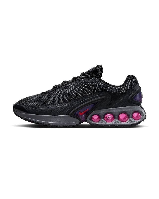 Men's casual sneakers with a woven upper for a unique textureAir Max DN - Black / Light Crimson / Smoke Grey