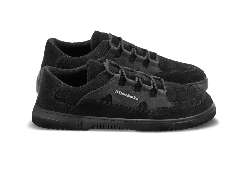 Men's vegan leather sneakers for an eco - friendly optionBarefoot Sneakers Barebarics Evo - All Black Men's vegan leather sneakers for an eco - friendly optionBarefoot Sneakers Barebarics Evo - All Black