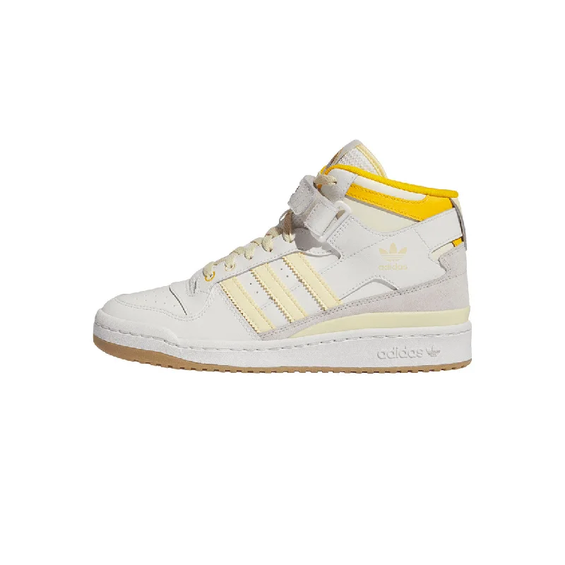 Men's skateboarding sneakers with a vulcanized soleadidas Forum Mid Cloud White