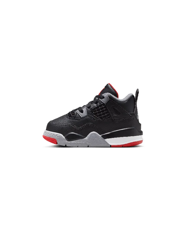 Men's classic white leather sneakers with black lacesAir Jordan 4 Retro "Bred Reimagined" (TD) - Black / Fire Red / Grey / White Men's classic white leather sneakers with black lacesAir Jordan 4 Retro "Bred Reimagined" (TD) - Black / Fire Red / Grey / White