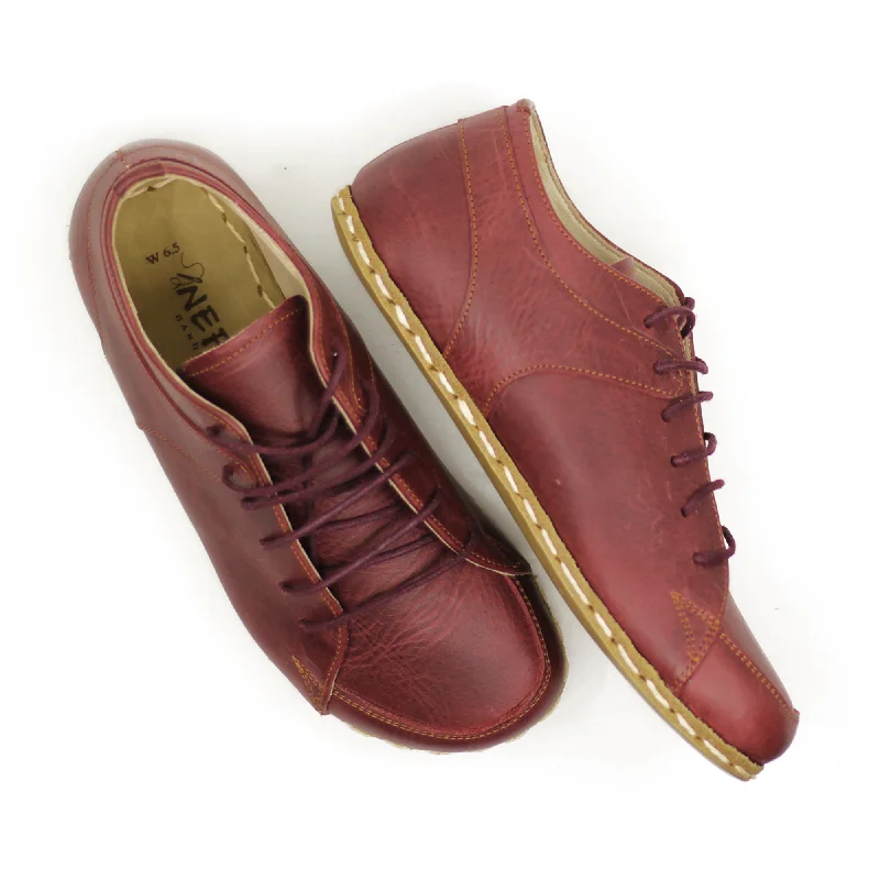 Men's multi - colored sneakers with a gradient effectMen's Copper Rivet Earthing Leather Sneaker in Crazy Burgundy Men's multi - colored sneakers with a gradient effectMen's Copper Rivet Earthing Leather Sneaker in Crazy Burgundy