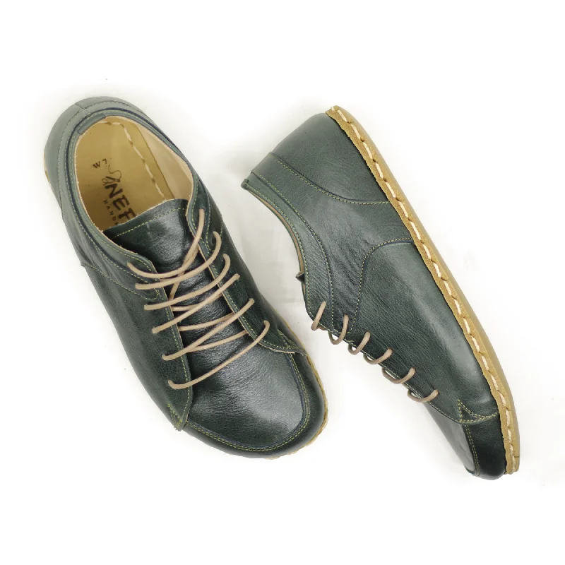 Men's lightweight training sneakers for CrossFit workoutsMen's Copper Rivet Earthing Leather Sneaker in Green Men's lightweight training sneakers for CrossFit workoutsMen's Copper Rivet Earthing Leather Sneaker in Green