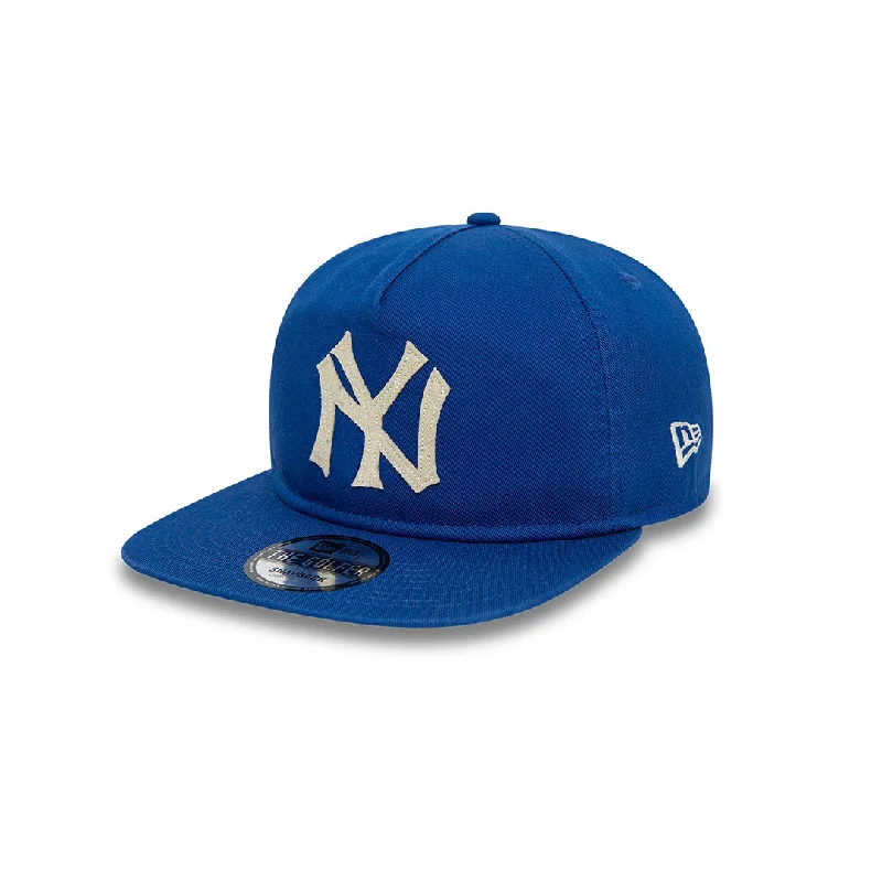 Men's vegan leather sneakers for an eco - friendly optionNE NYY MLB 9Fifty World Series Golfer Strapback Blue