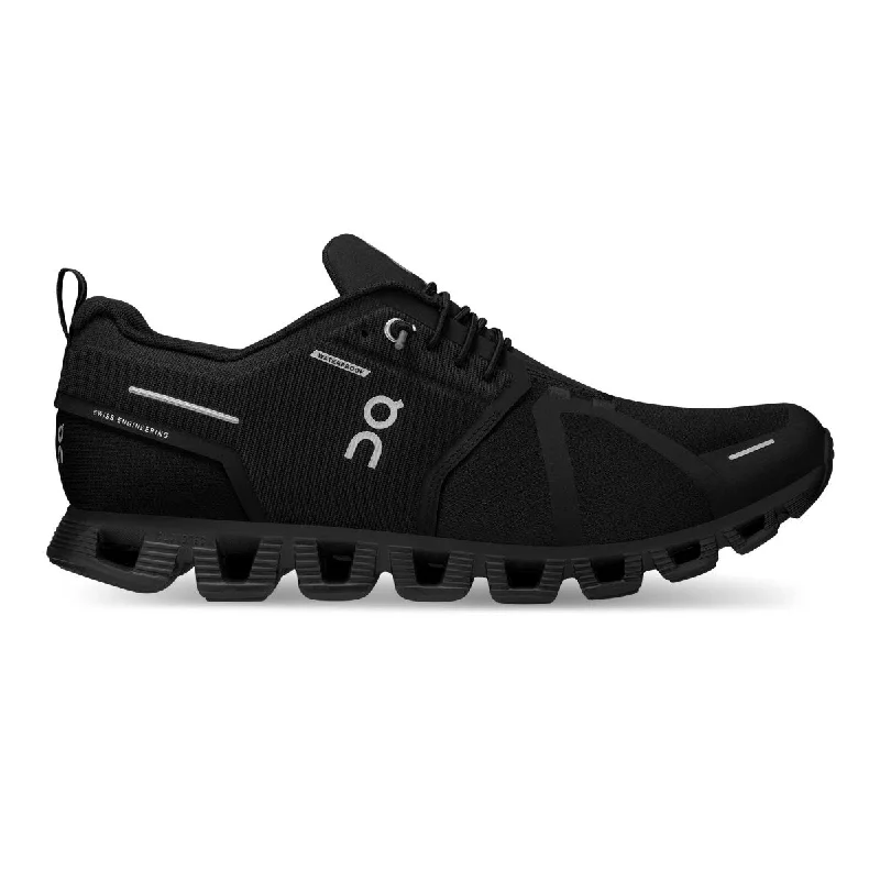 Men's track - and - field sneakers with a spike - compatible soleOn Running Men's Cloud 5 All Black Waterproof Men's track - and - field sneakers with a spike - compatible soleOn Running Men's Cloud 5 All Black Waterproof