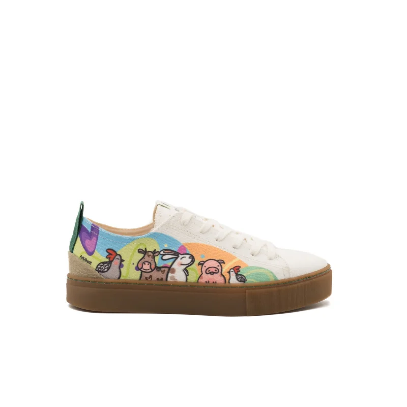 Men's chunky - sole sneakers for a trendy lookVegan sneaker Compasión Animal COR024