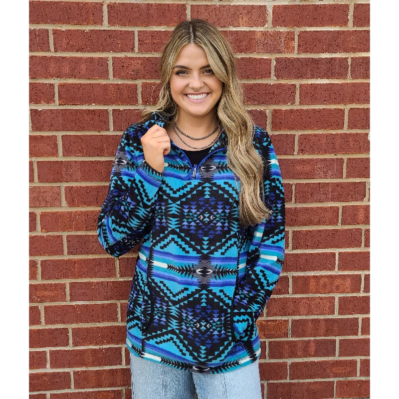 Powder River Women's Black Aztec Pullover