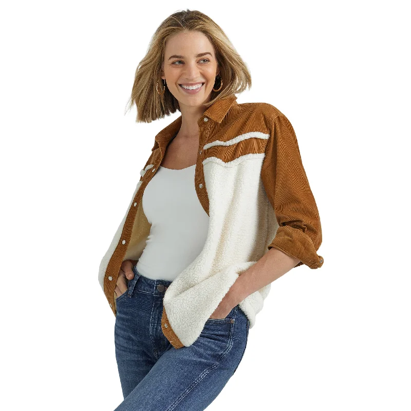 Men's western boots with a rubber sole for traction on various surfacesWrangler Women's Sherpa & Corduroy Long Sleeve Men's western boots with a rubber sole for traction on various surfacesWrangler Women's Sherpa & Corduroy Long Sleeve