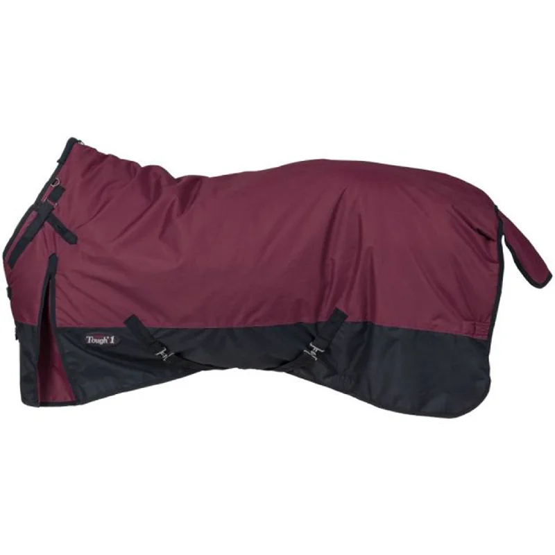 Western - style men's boots with intricate tooling and stitchingTough-1 600D Waterproof Poly Burgundy Turnout Blanket