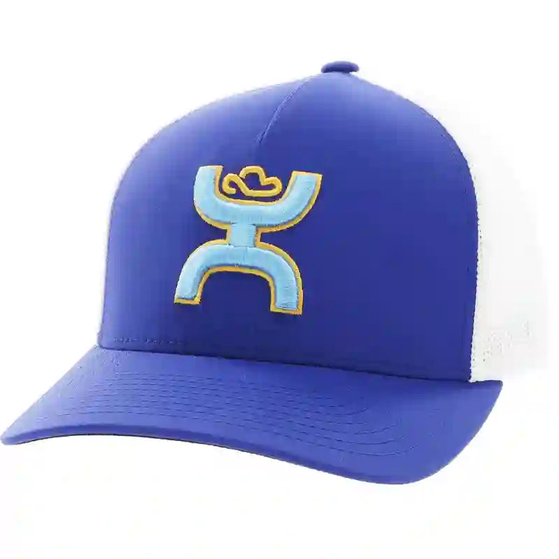 Hooey Mid Profile Blue & White Cap-Hooey Up Logo