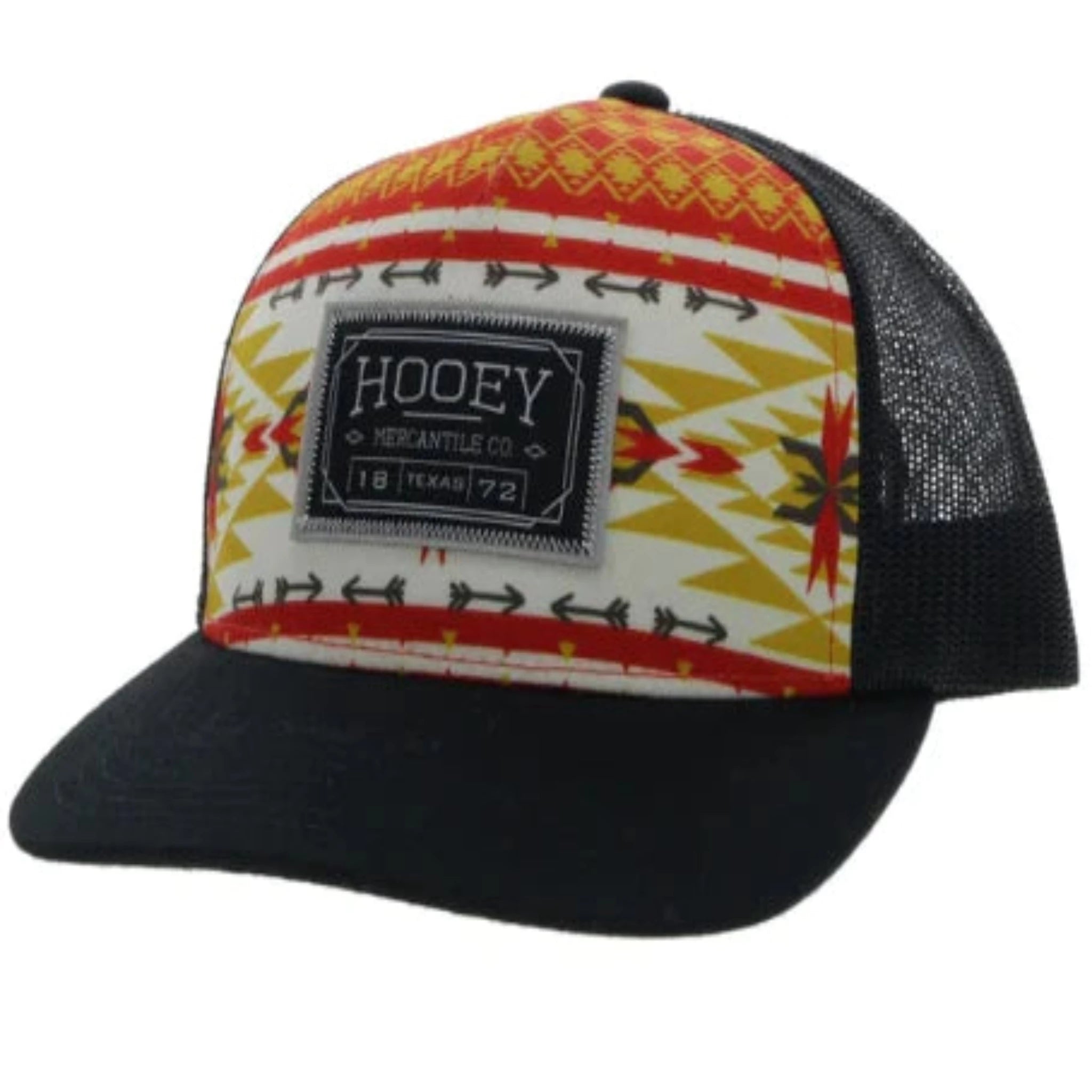 Hooey "Doc" Red/Black Aztec Cap