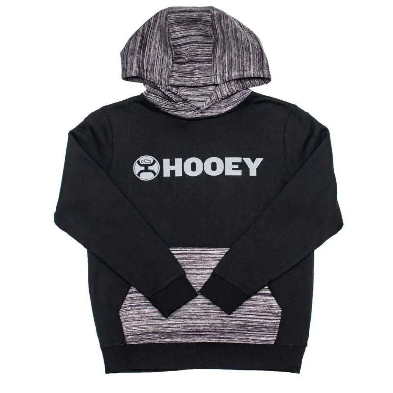 Hooey Youth Black & Grey Lock Up Hoodie