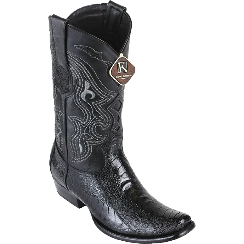 Men's King Exotic Original Ostrich Leg Dubai Style Boot 4790505