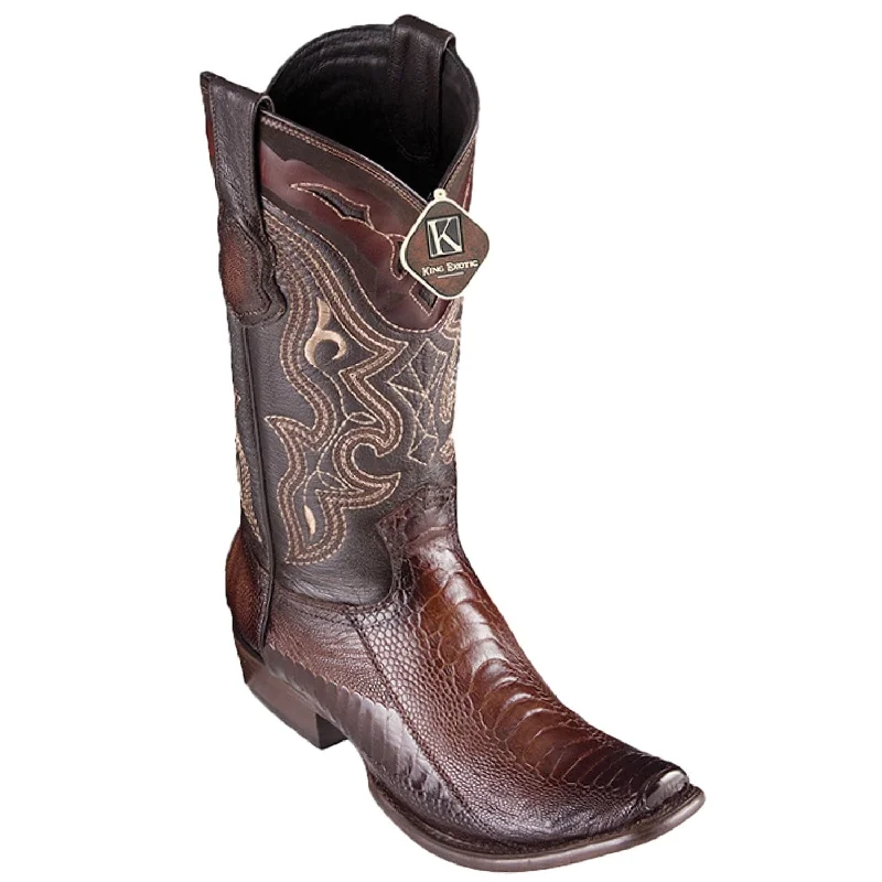 Men's King Exotic Original Ostrich Leg Dubai Style Boot 4790516