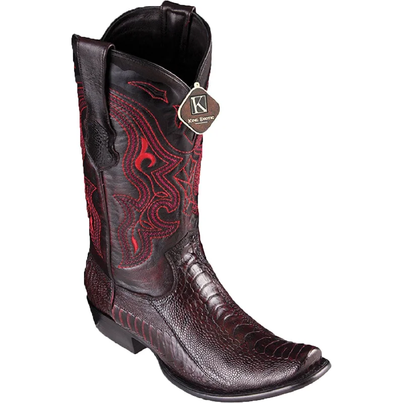 Men's King Exotic Original Ostrich Leg Dubai Style Boot 4790518