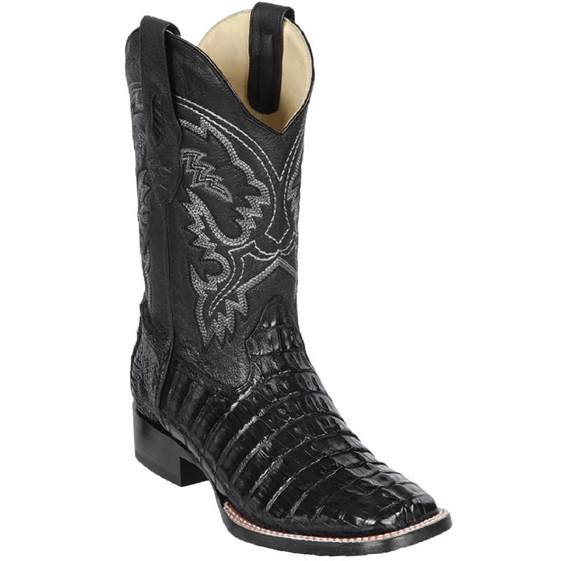 Men's Los Altos Caiman Tail Wide Square Toe Boot 8220105