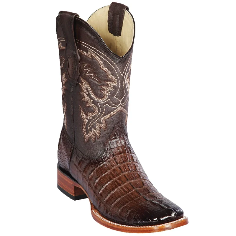 Men's Los Altos Caiman Tail Wide Square Toe Boot 8220116