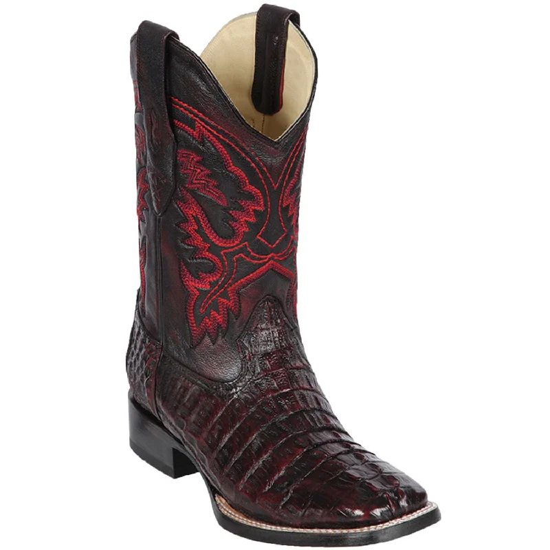 Men's Los Altos Caiman Tail Wide Square Toe Boot 8220118