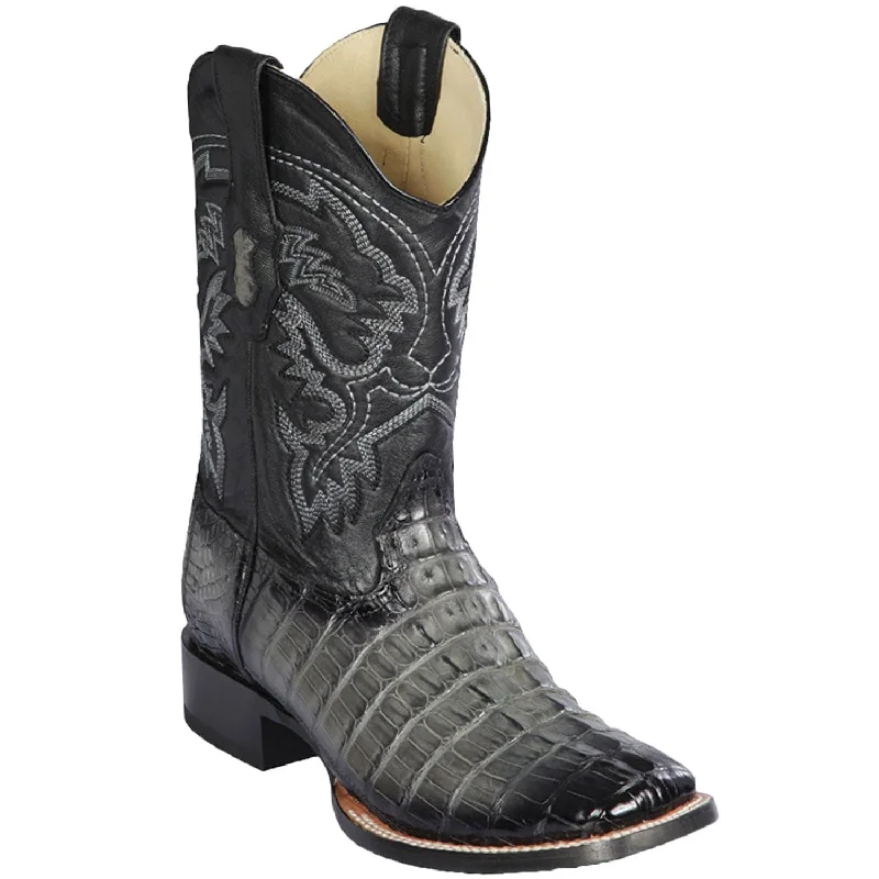 Men's Los Altos Caiman Tail Wide Square Toe Boot 8220138