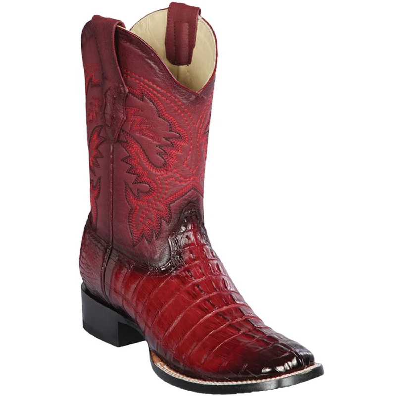 Men's Los Altos Caiman Tail Wide Square Toe Boot 8220143