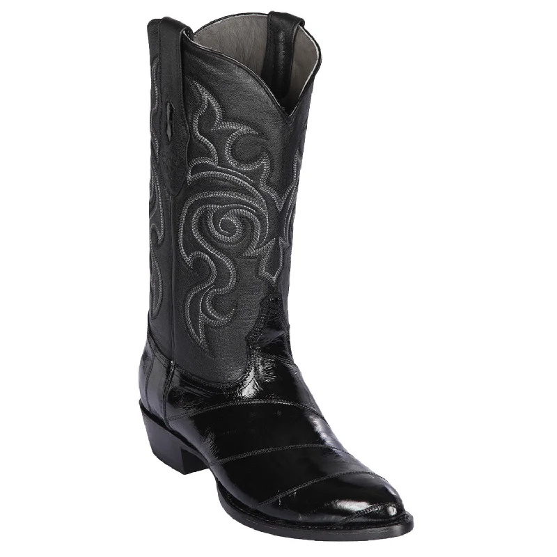 Men's Los Altos Eel Skin Medium Round Toe Boots 600805