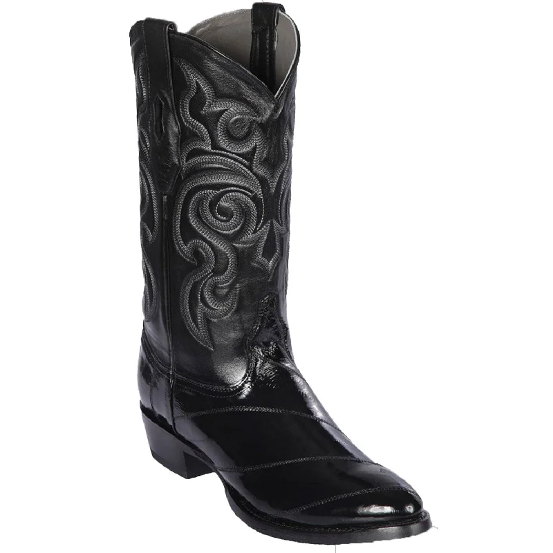 Men's Los Altos Eel Skin Round Toe Boots 650805