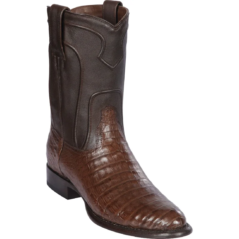 Men's Los Altos Original Caiman Belly Roper Toe Boots 698207