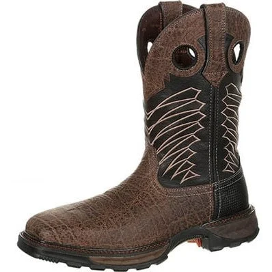 Vintage - style men's western boots with a square toe and spur ledgeDurango Maverick Steel Toe Waterproof Men's Western Work Boot Vintage - style men's western boots with a square toe and spur ledgeDurango Maverick Steel Toe Waterproof Men's Western Work Boot