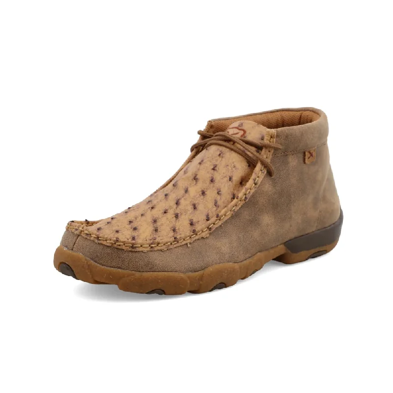 Men's western boots with a decorative concho belt and buckleTwisted X Full Quill Ostrich Men's Casual Shoe