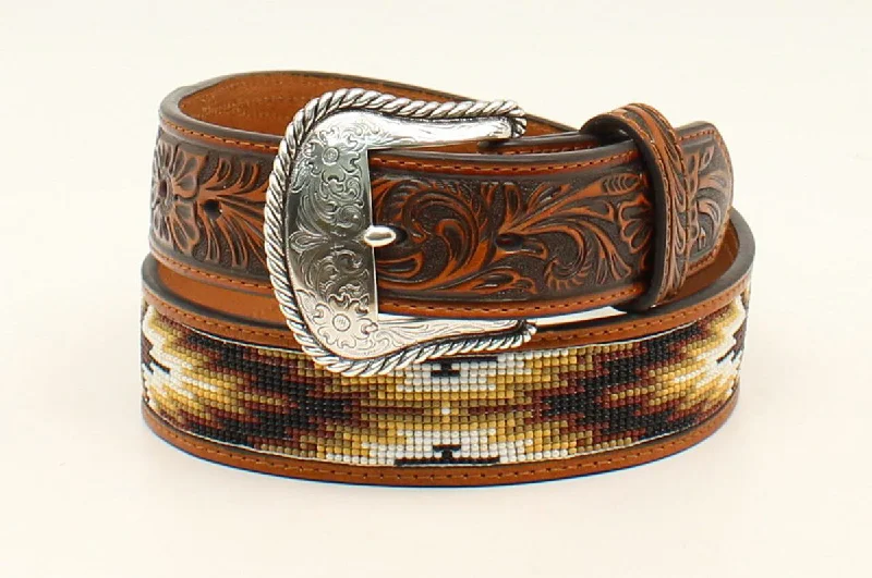 Nocona Beaded Inlay Men's Belt